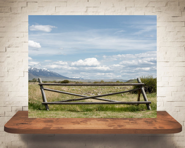 Mountain Fence Photograph