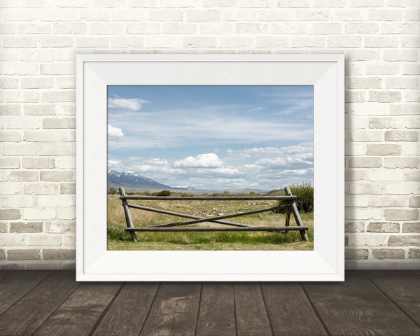 Mountain Fence Photograph