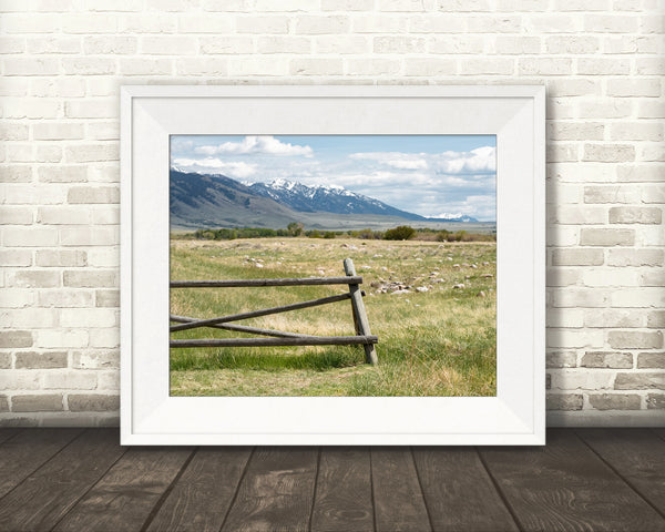 Mountain Fence Photograph