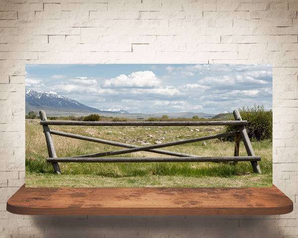 Mountain Fence Photograph